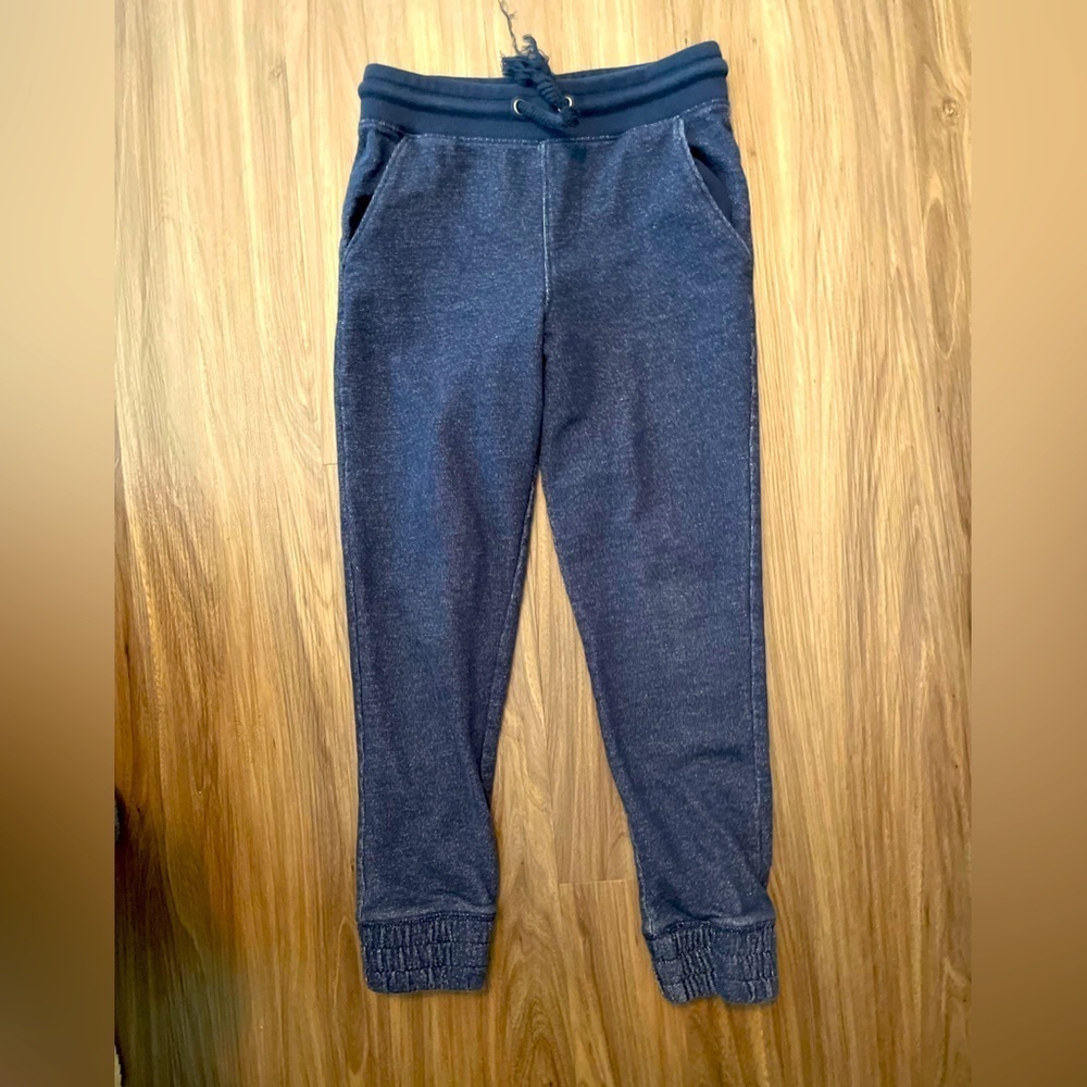 Cherokee Boys Blue Jogger Sweatpants with Elastic Waistband and drawstrings - M